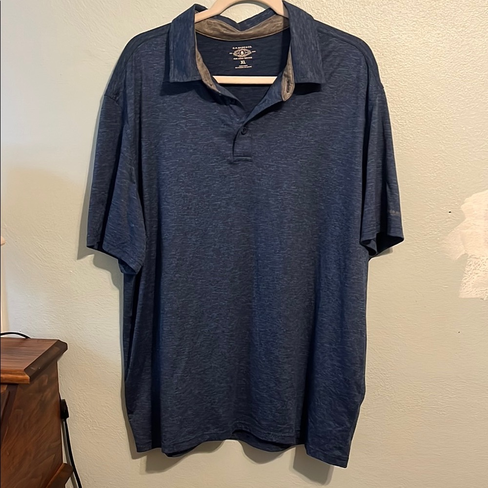 G.H. Bass & Co. Blue Athletic Polo Shirt